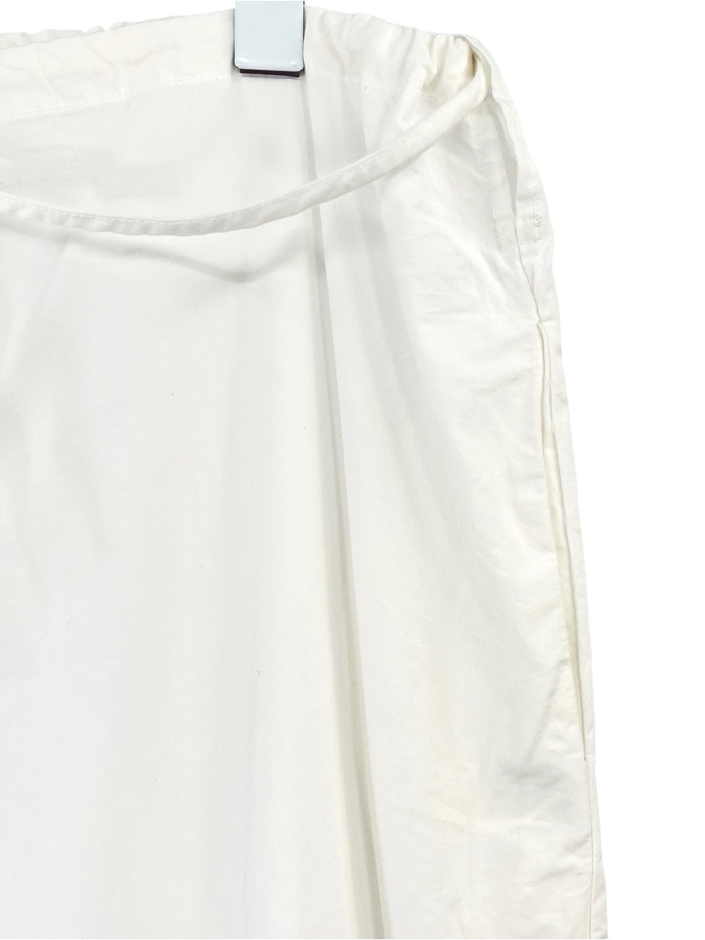 NU SWIM Rego Pants - White Organic Cotton Loose Fit Versatile Straight Leg Pants - Picture 6 of 14